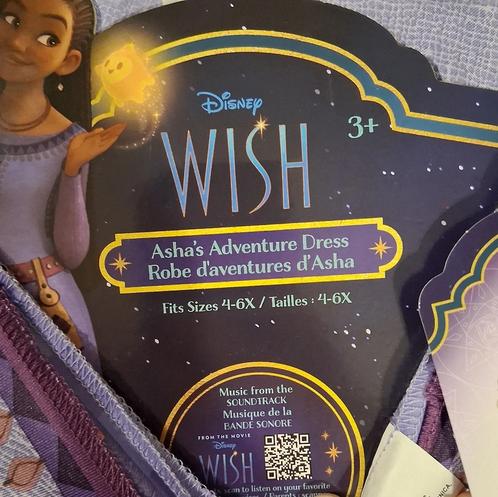 Disney Wish Asha's Adventure Dress Child 4-6x - Picture 8 of 8